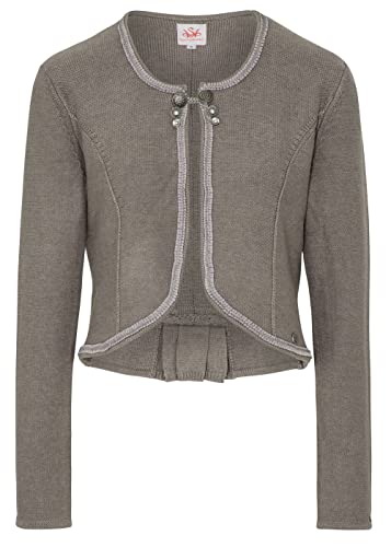 Spieth & Wensky Damen Strickjacke Alice nuss XL von Spieth & Wensky