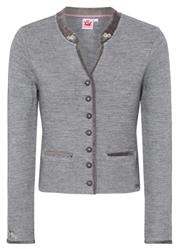 Spieth & Wensky Damen Strickjacke Malta hellgrau 3XL von Spieth & Wensky