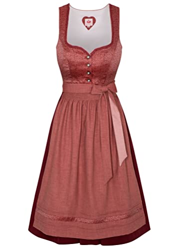 Spieth & Wensky - Damen Trachten Dirndl in großen Größen, AVA (400700-1597), Größe:48, Farbe:Rot (2013) von Spieth & Wensky