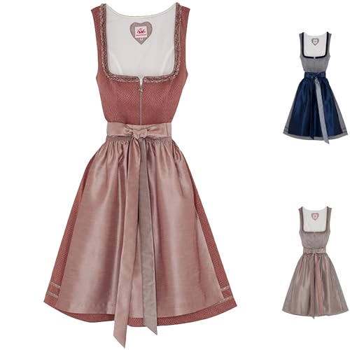 Spieth & Wensky - Damen Trachten Dirndl in großen Größen, Diva (421310-1012), Größe:44, Farbe:rosa (2120) von Spieth & Wensky