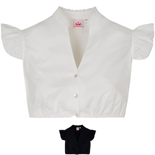 Spieth & Wensky Darlee Dirndlbluse Trachtenbluse Trachtenmode, Farbe: Creme, Größe: 40/L von Spieth & Wensky