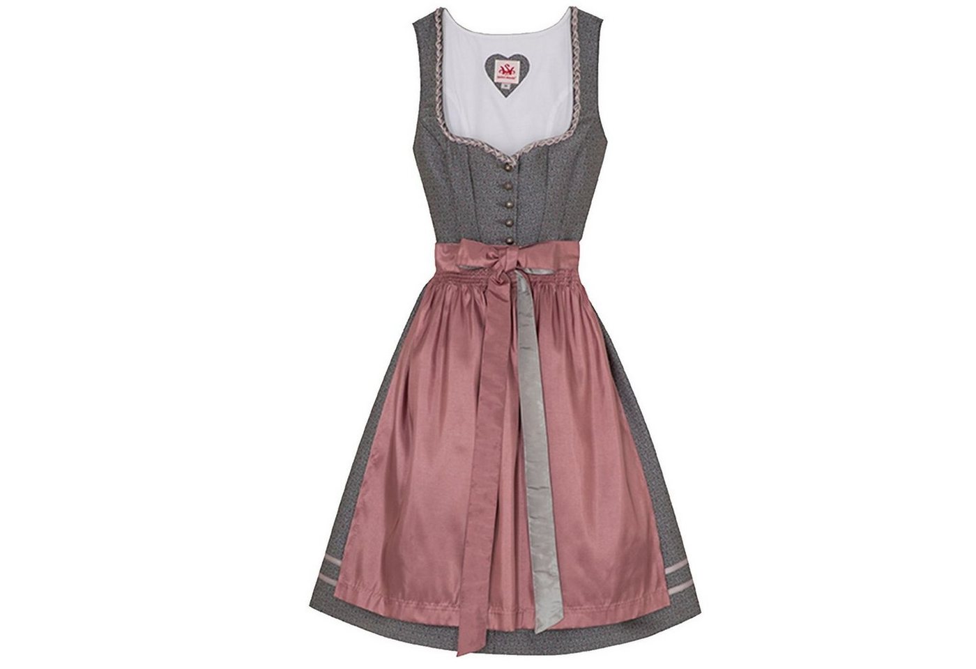 Spieth & Wensky Dirndl Berbing Dirndl 2-teiliges Midi-Dirndl Kleid Dirndl Trachtenkleid kurz 60cm von Spieth & Wensky