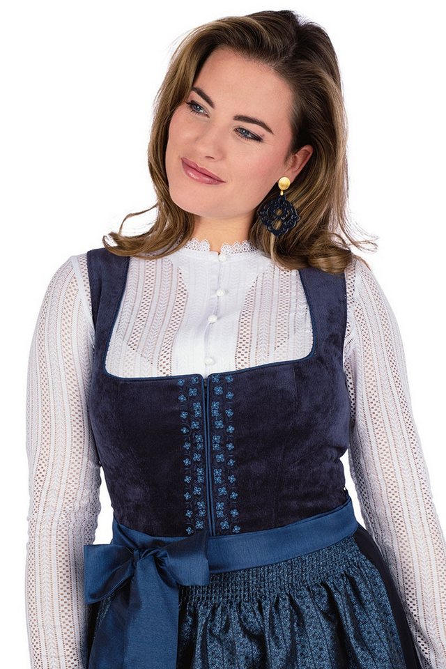 Spieth & Wensky Dirndl Cord Dirndl 2tlg. - ASTRID - dunkelblau von Spieth & Wensky