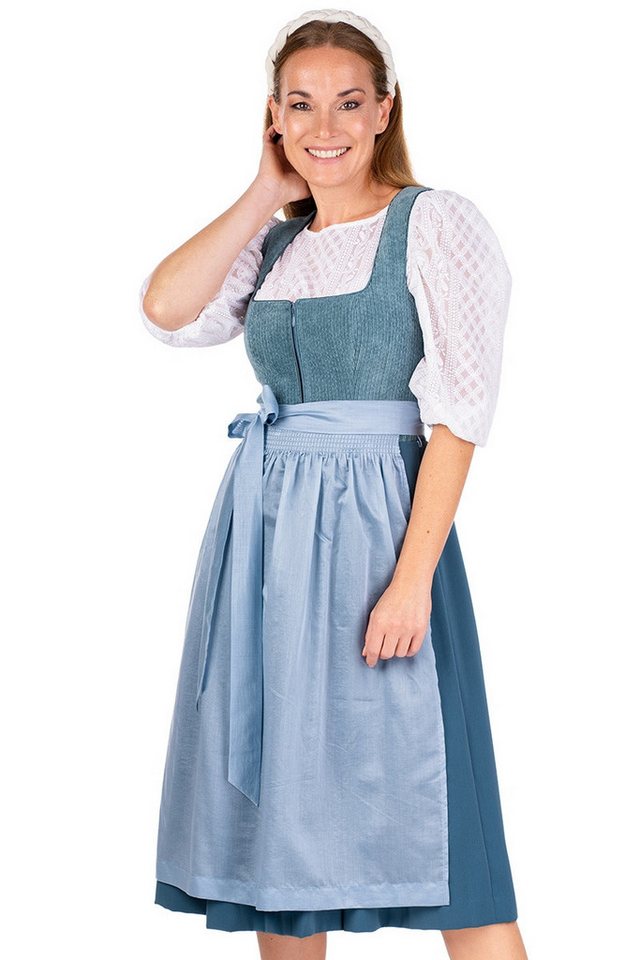 Spieth & Wensky Dirndl Cord Dirndl 2tlg. - DASING - mittelblau von Spieth & Wensky