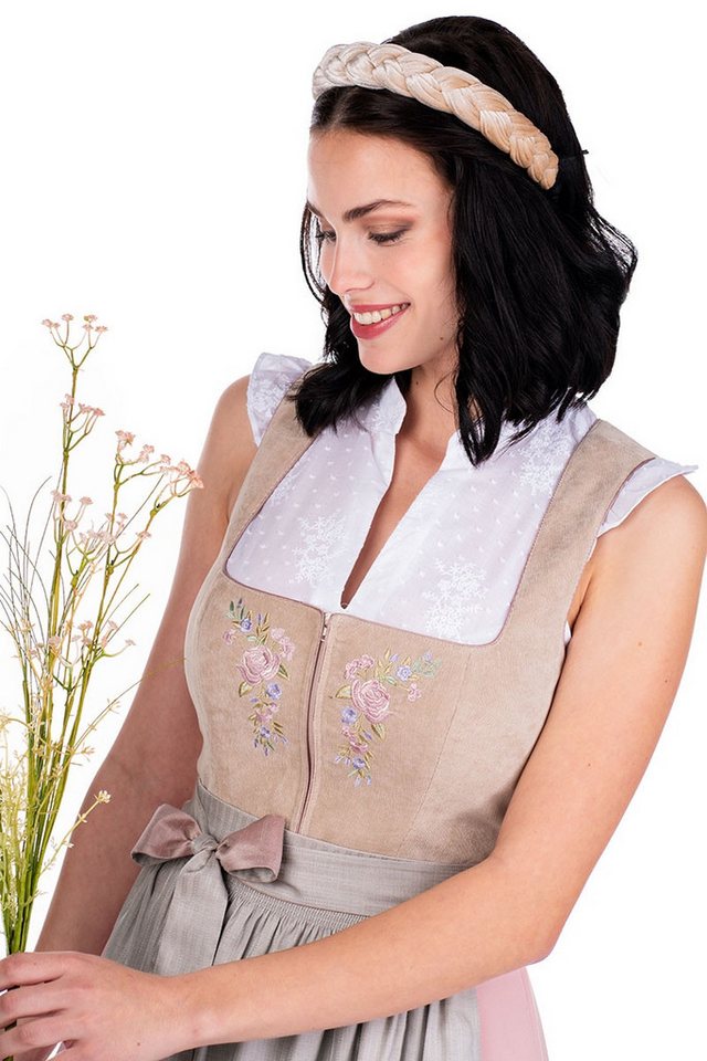 Spieth & Wensky Dirndl Cord Dirndl 2tlg. - DOLLY - beige/rosé von Spieth & Wensky