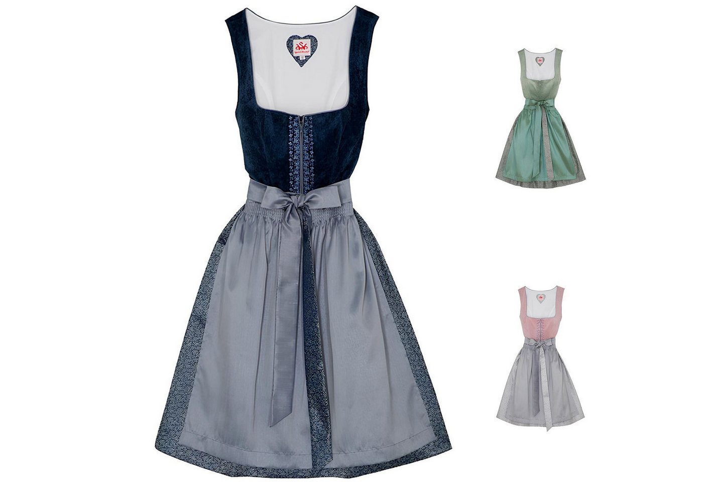 Spieth & Wensky Dirndl Demo Dirndl Dirndl Demo Midi-Dirndl Kleid 2-teiliges Trachtenkleid von Spieth & Wensky