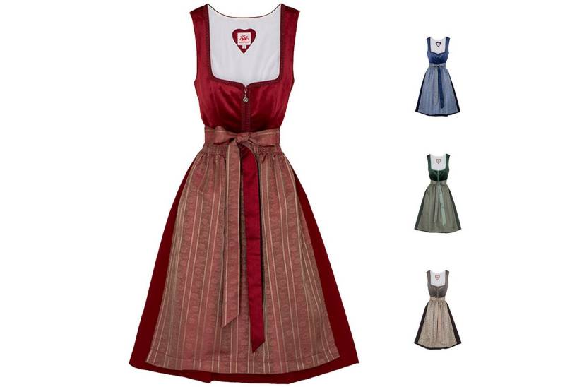 Spieth & Wensky Dirndl Diandra Dirndl Dirndl Diandra Midi-Dirndl Kleid 2-teiliges Trachtenkleid von Spieth & Wensky