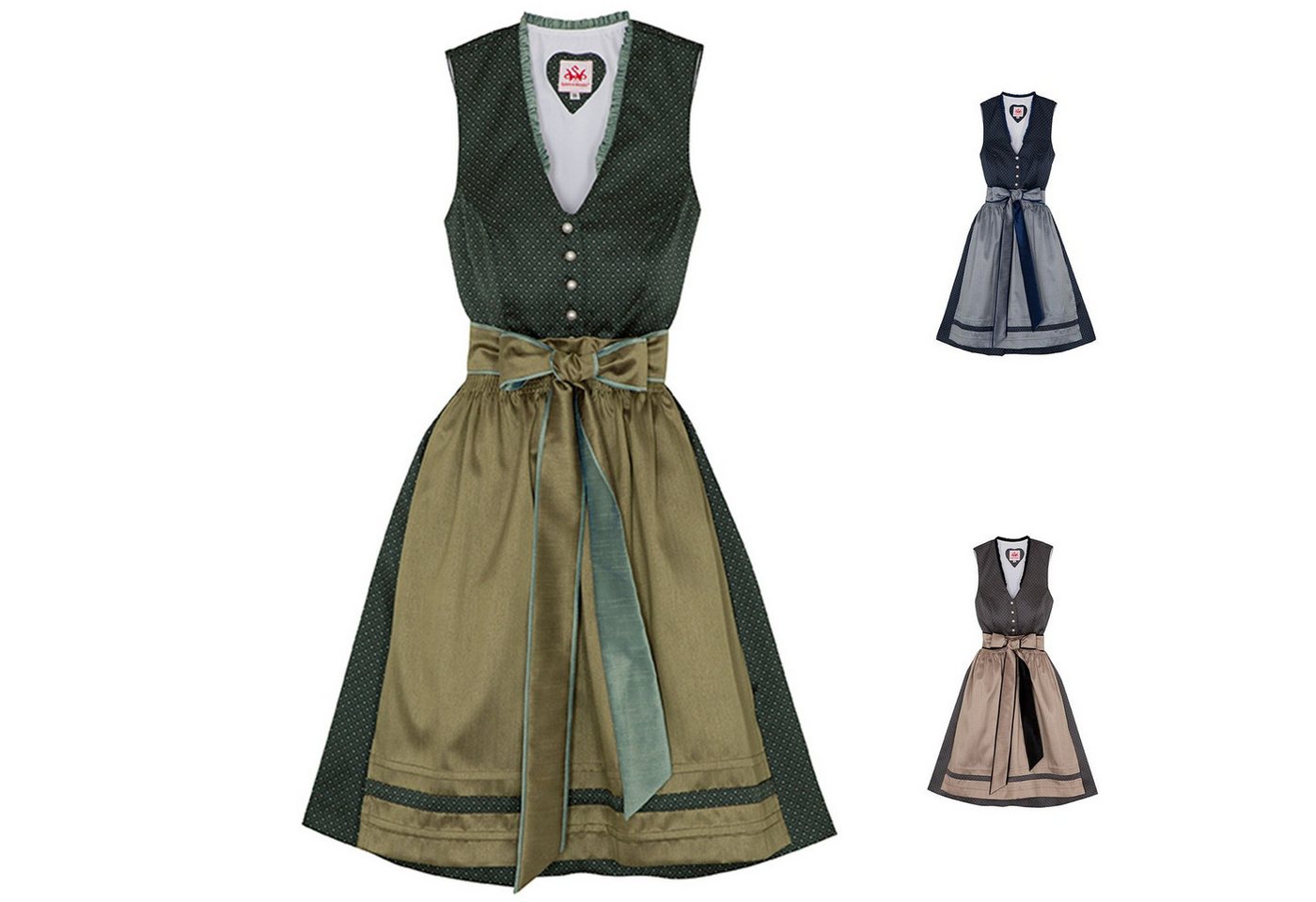Spieth & Wensky Dirndl Dilliane Dirndl Dirndl Dilliane Midi-Dirndl Kleid 2-teiliges Trachtenkleid Spieth & Wensky Dirndl Dilliane Dirndl Dirndl Dilliane Midi-Dirndl Kleid 2-teiliges Trachtenkleid von Spieth & Wensky
