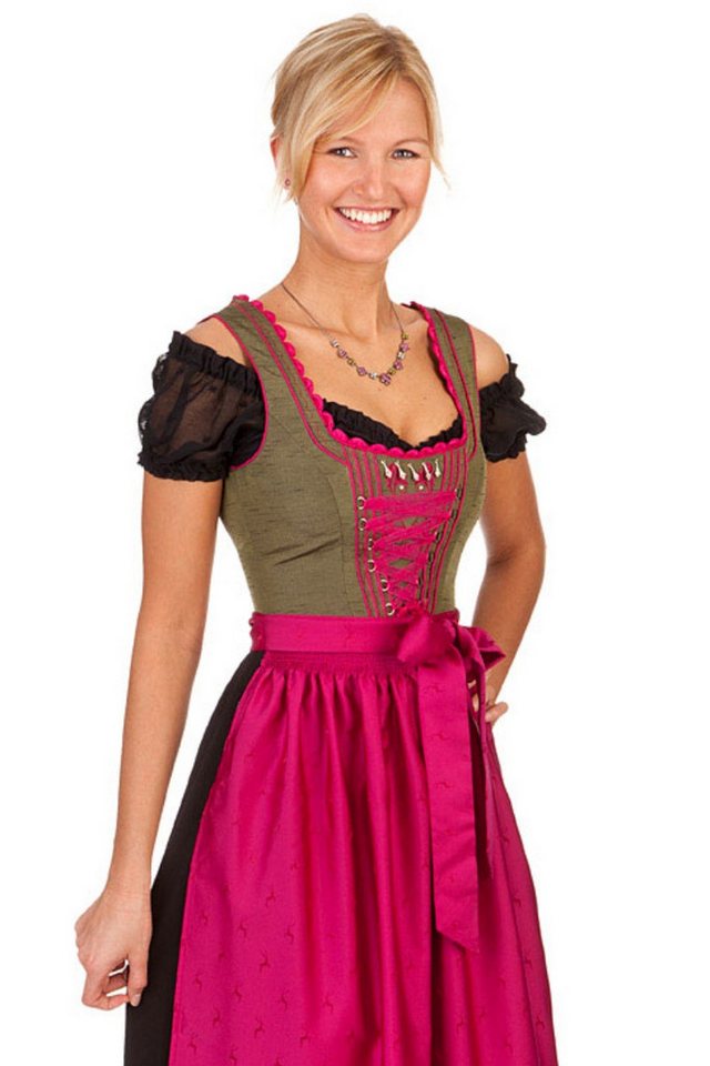 Spieth & Wensky Dirndl Dirndl lang 3tlg. - HELENA - pink von Spieth & Wensky