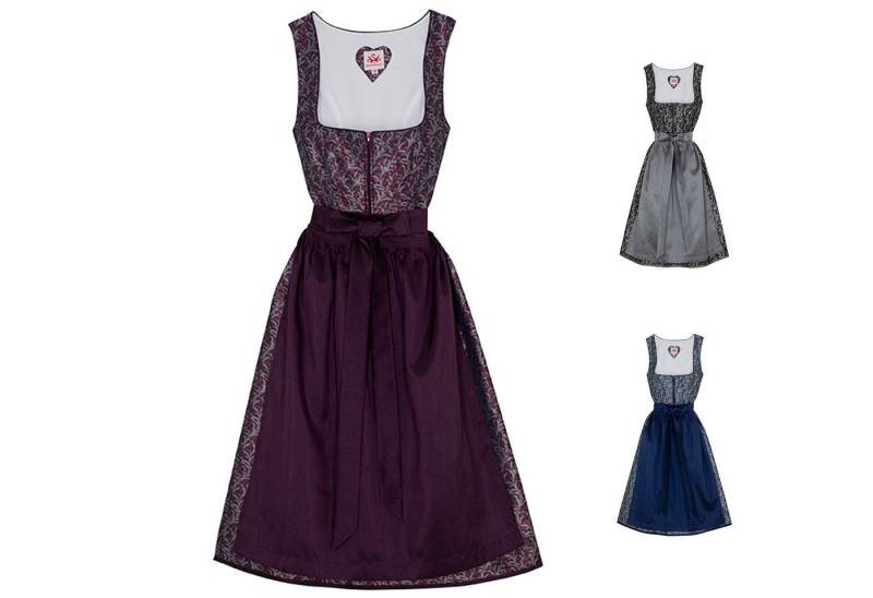 Spieth & Wensky Dirndl Elsa-Dirndl Elsa 2-teiliges Midi-Dirndl Kleid Dirndl Trachtenkleid von Spieth & Wensky