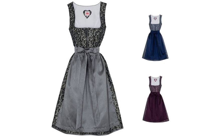 Spieth & Wensky Dirndl Elsa-Dirndl Elsa 2-teiliges Midi-Dirndl Kleid Dirndl Trachtenkleid von Spieth & Wensky