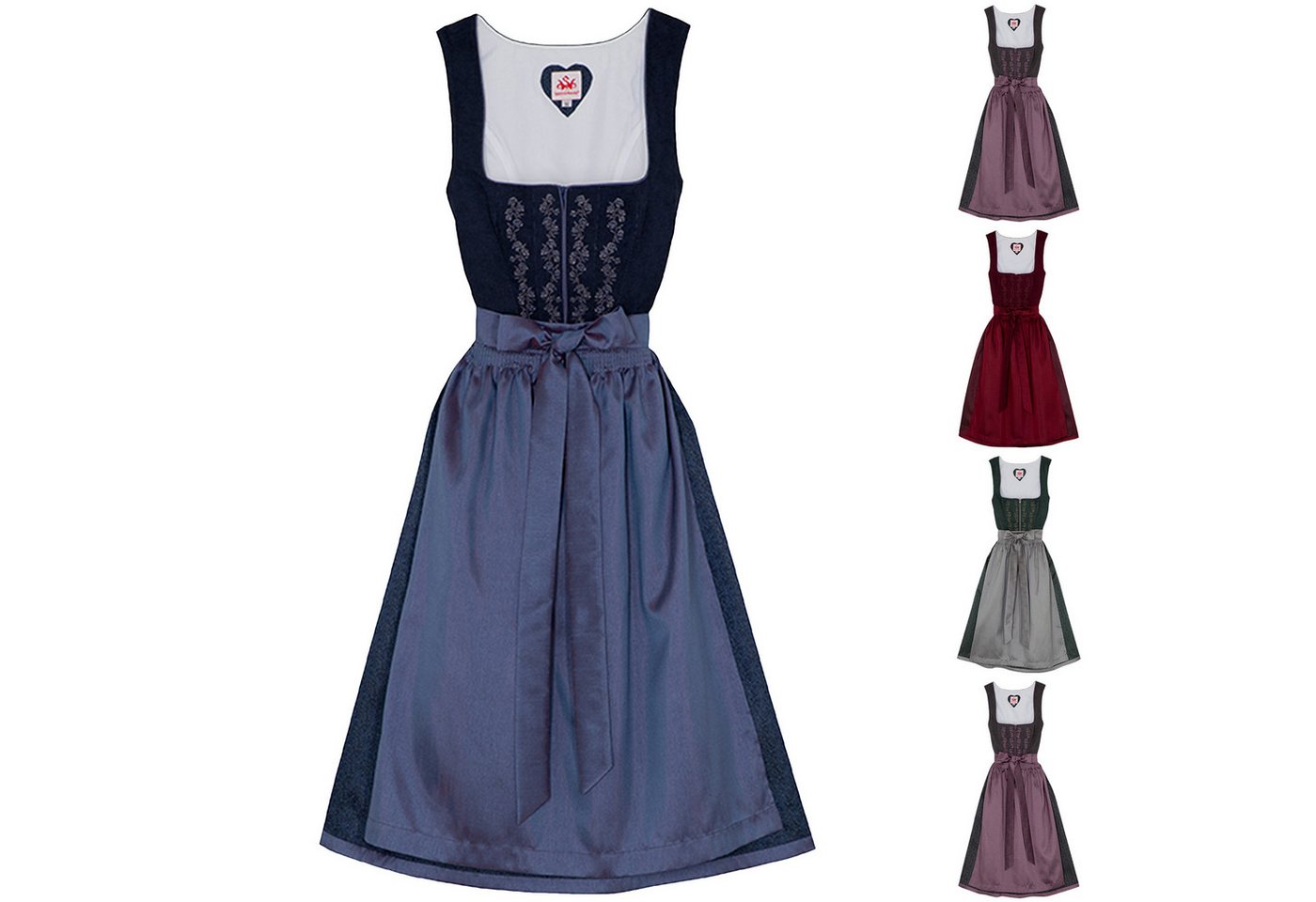 Spieth & Wensky Dirndl Ephyra-Dirndl Ephyra 2-teiliges Midi-Dirndl Kleid Dirndl Trachtenkleid Spieth & Wensky Dirndl Ephyra-Dirndl Ephyra 2-teiliges Midi-Dirndl Kleid Dirndl Trachtenkleid von Spieth & Wensky
