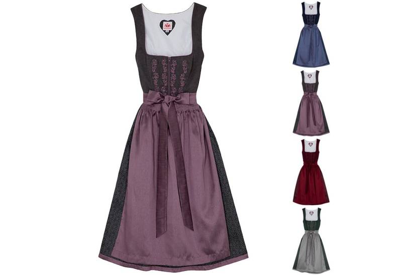 Spieth & Wensky Dirndl Ephyra-Dirndl Ephyra 2-teiliges Midi-Dirndl Kleid Dirndl Trachtenkleid von Spieth & Wensky
