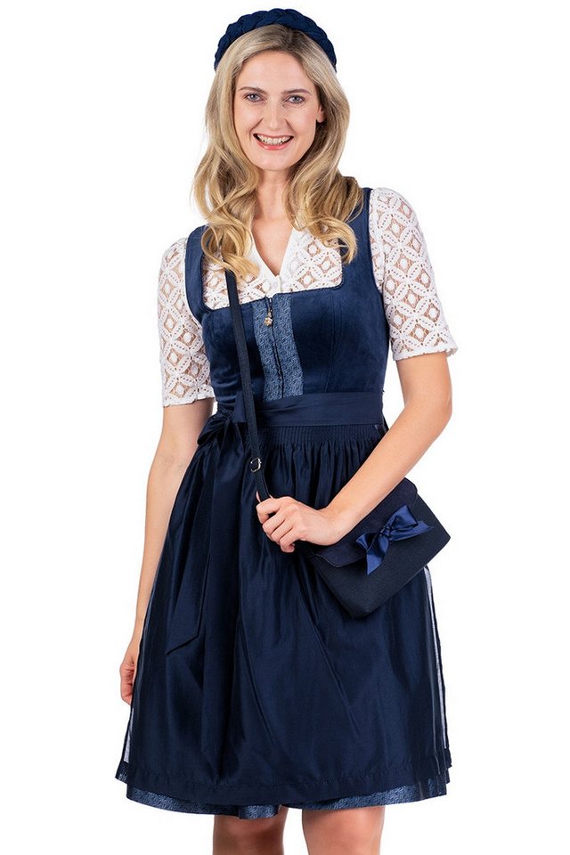 Spieth & Wensky Dirndl Samt Dirndl 2tlg. - EDONA - dunkelblau Spieth & Wensky Dirndl Samt Dirndl 2tlg. - EDONA - dunkelblau von Spieth & Wensky