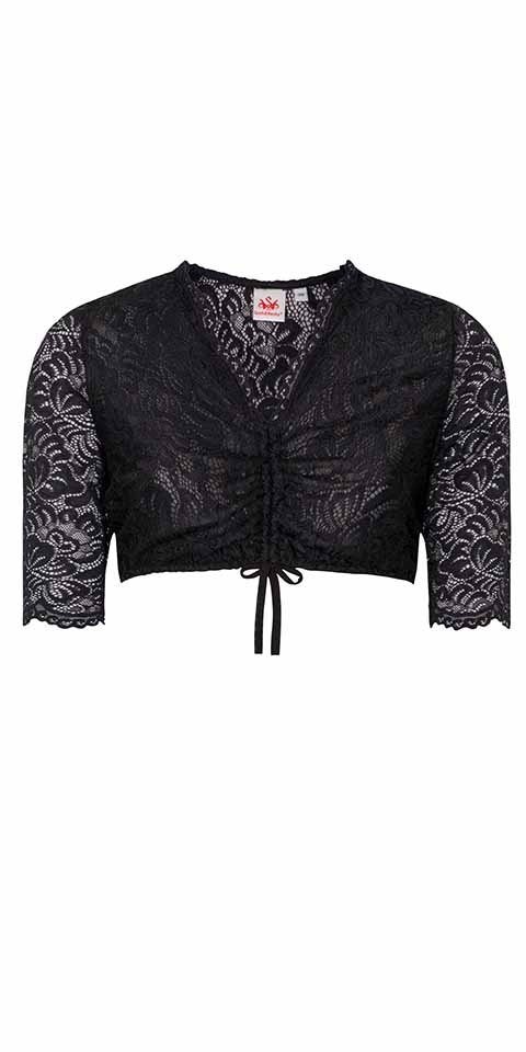 Spieth & Wensky Dirndlbluse Ansbach-Dirndlbluse 1/2 Arm schwarz von Spieth & Wensky