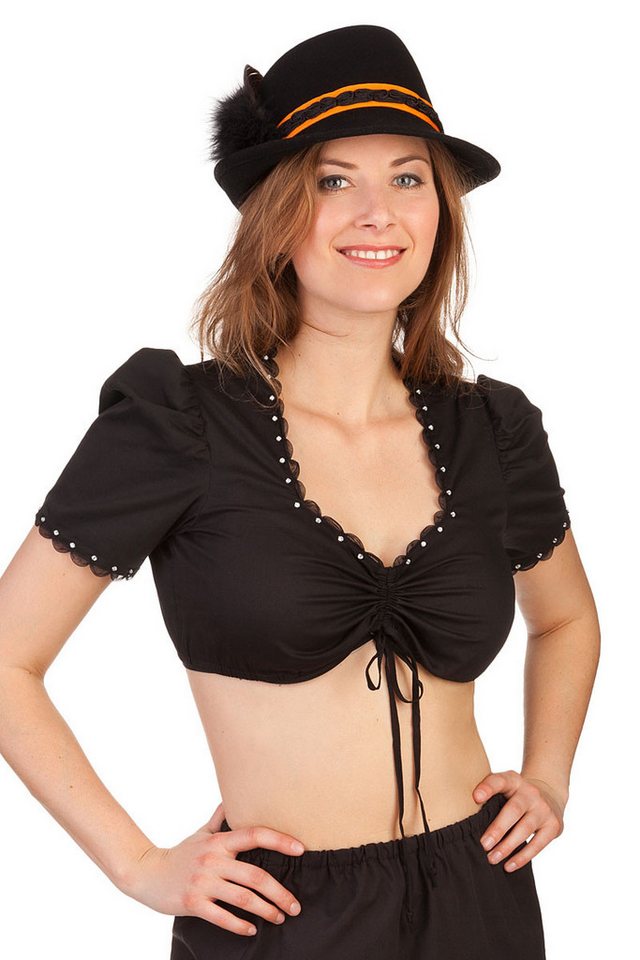 Spieth & Wensky Dirndlbluse Dirndlbluse - KIRCHBERG - schwarz von Spieth & Wensky