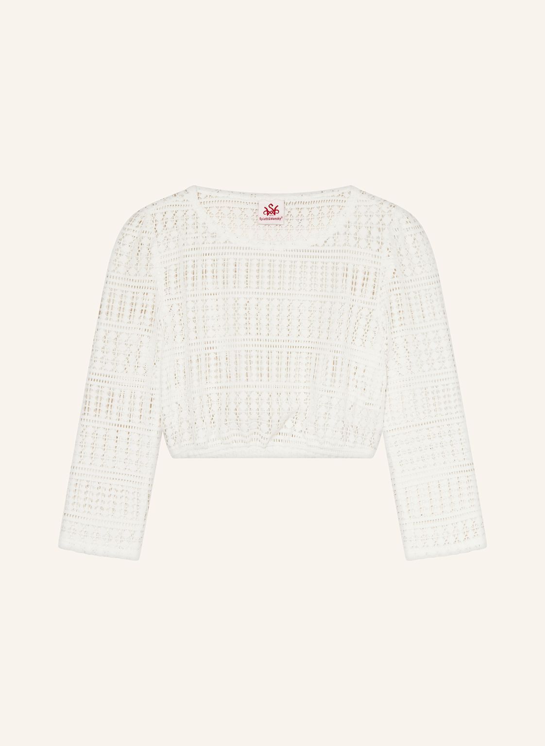 Spieth & Wensky Dirndlbluse Elster Aus Spitze weiss von Spieth & Wensky