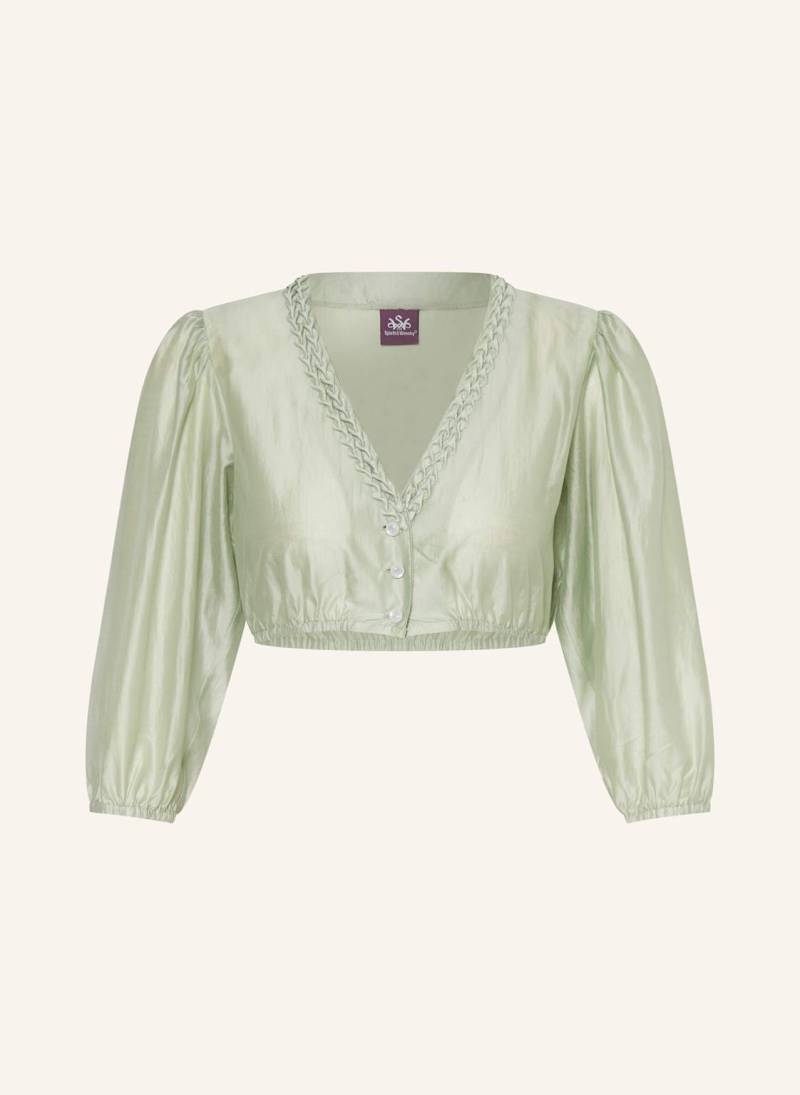 Spieth & Wensky Dirndlbluse Fidelia Mit 3/4-Arm gruen von Spieth & Wensky