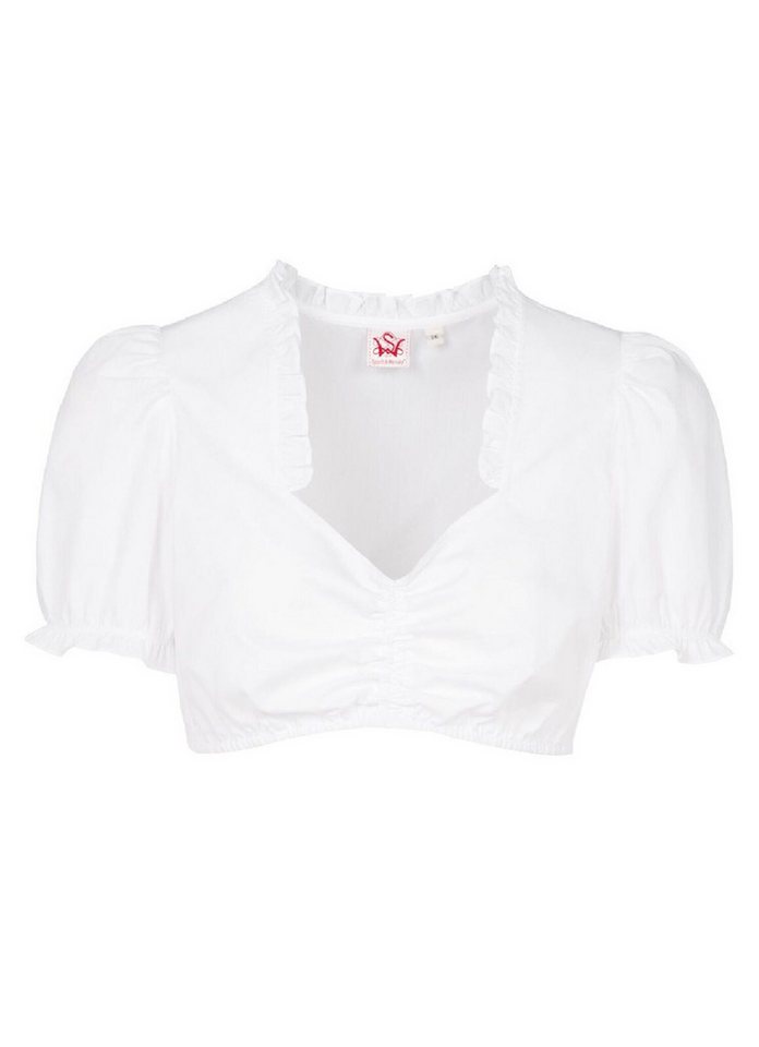 Spieth & Wensky Dirndlbluse 'Gallen' (1-tlg) mit Rüschen von Spieth & Wensky