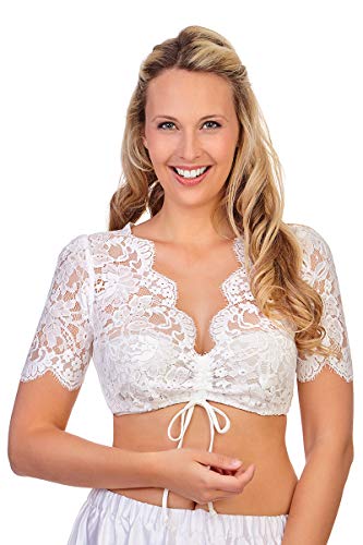 Spieth & Wensky Dirndlbluse - PAKUNA - Creme von Spieth & Wensky