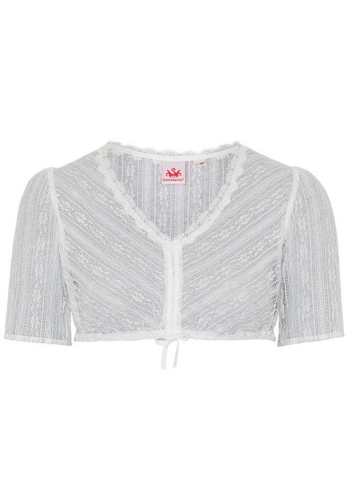 Spieth & Wensky Dirndlbluse Preiselbeere (1-tlg) mit Schnürband von Spieth & Wensky