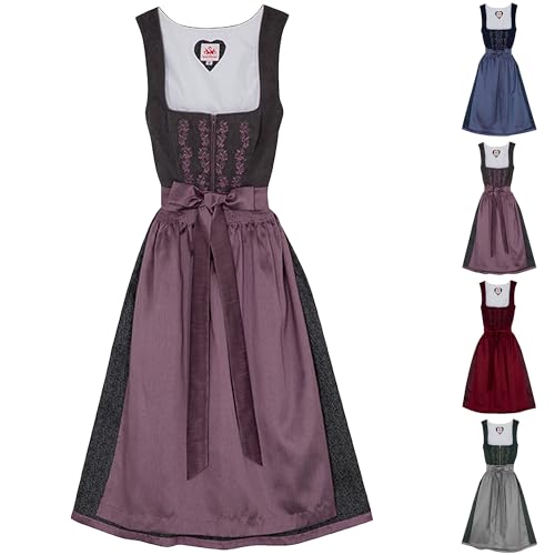 Spieth & Wensky Ephyra 2-teiliges Midi-Dirndl Kleid Dirndl Trachtenkleid von Spieth & Wensky