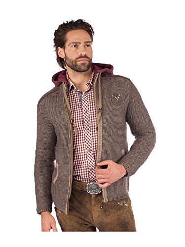 Spieth & Wensky Herren Strickjacke Dakar braun L von Spieth & Wensky