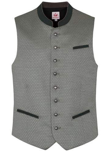 Spieth & Wensky - Herren Trachten Weste, Daniel (421120-1012), Größe:48, Farbe:oliv-hellbeige (6583) von Spieth & Wensky