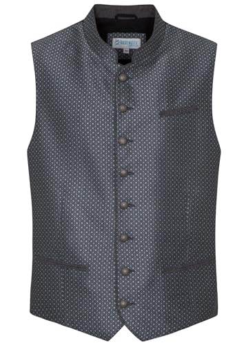 Spieth & Wensky - Herren Trachten Weste, TG-Deando (421750-1012), Größe:54, Farbe:Grau (2027) von Spieth & Wensky