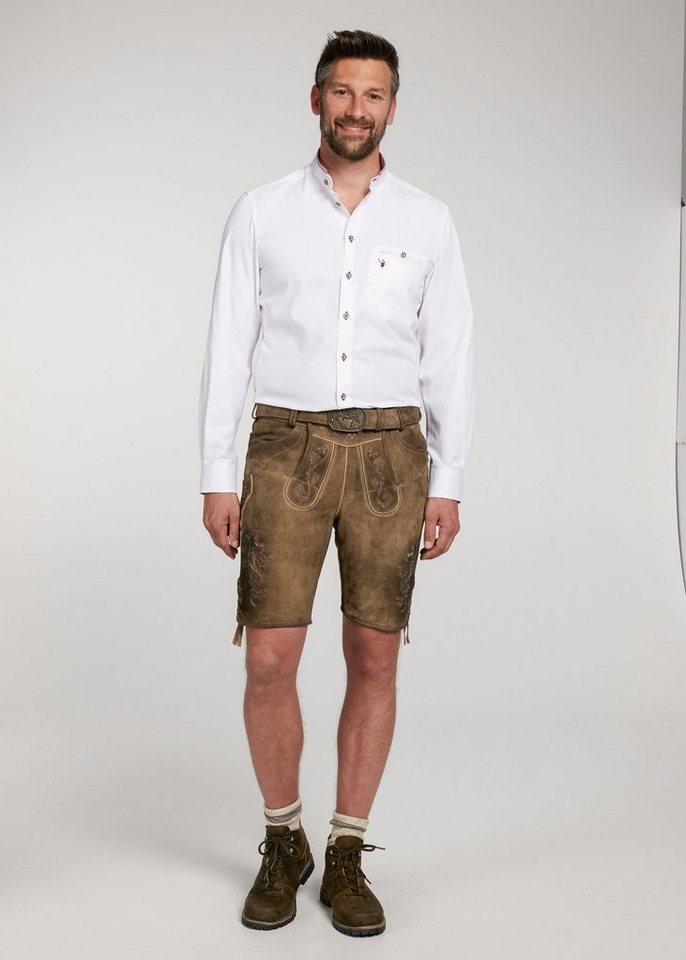 Spieth & Wensky Shorts Lederhose Wagnun mit Beinschnürung von Spieth & Wensky