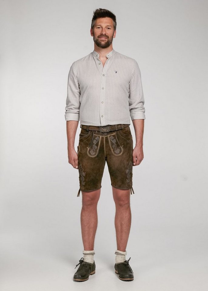 Spieth & Wensky Shorts Lederhose Waldkraiburg mit Geldbörsentasche von Spieth & Wensky