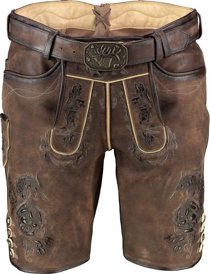 Spieth & Wensky Lederhose SPIETH & WENSKY Leder Short Brutus zeder Ziegenleder von Spieth & Wensky