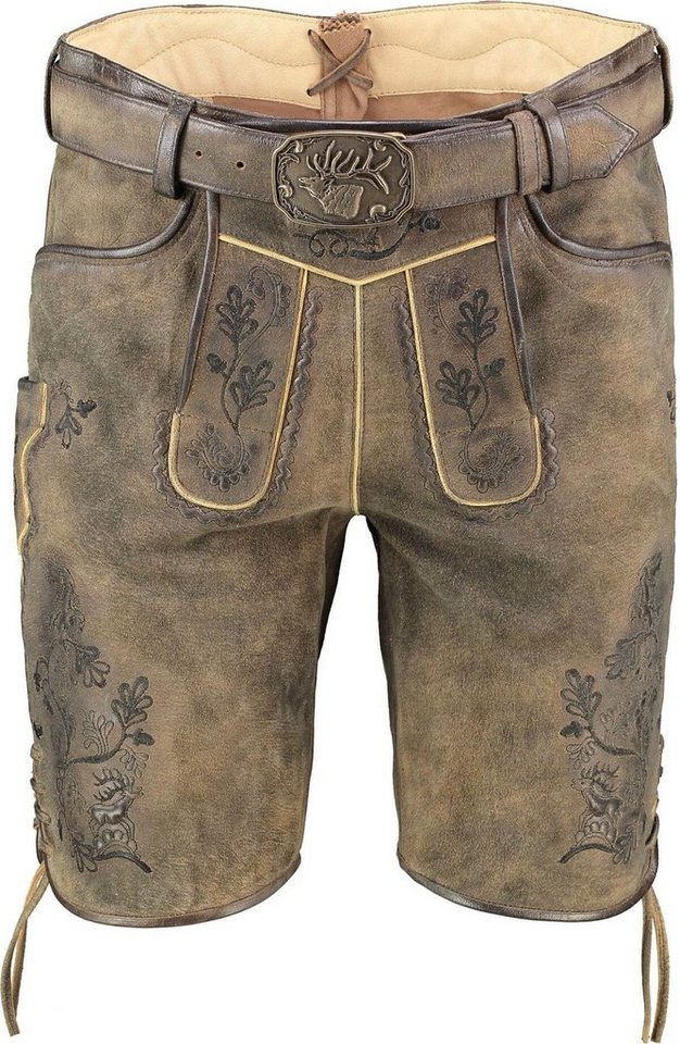 Spieth & Wensky Lederhose SPIETH & WENSKY Leder-Shorts Archibald caribo Ziegenleder von Spieth & Wensky