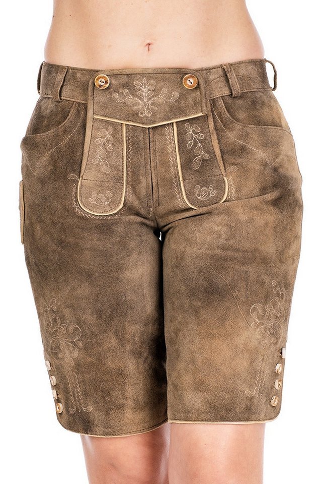 Spieth & Wensky Lederhose Trachtenlederhose Damen - FABIOLA - honey/natur von Spieth & Wensky