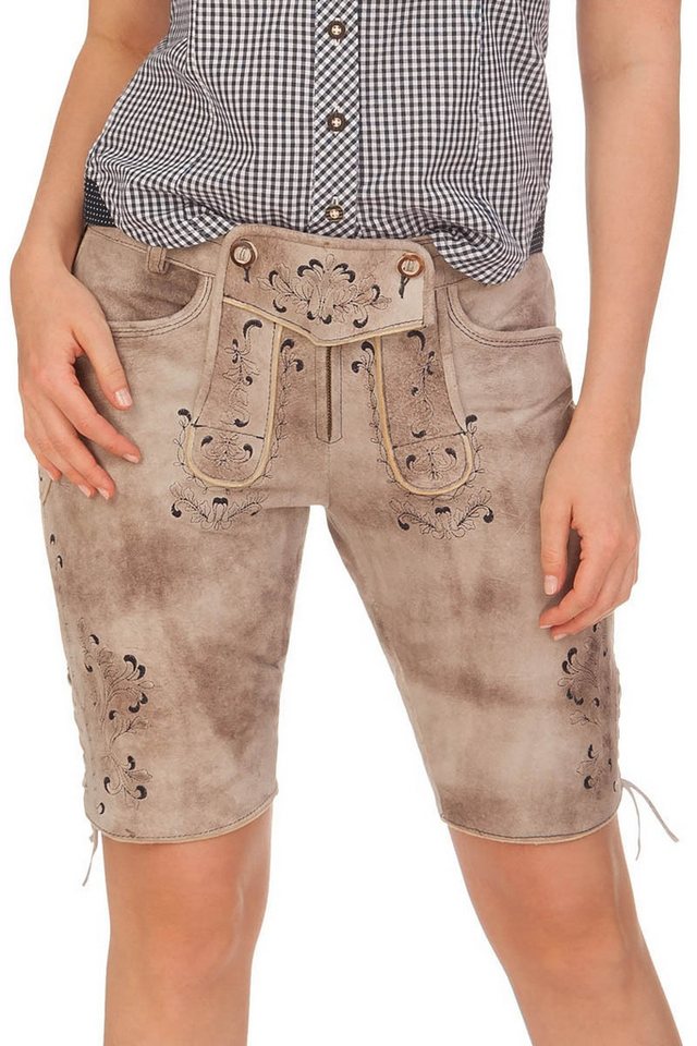 Spieth & Wensky Lederhose Trachtenlederhose Damen - GUNDA - hellgrau Spieth & Wensky Lederhose Trachtenlederhose Damen - GUNDA - hellgrau von Spieth & Wensky