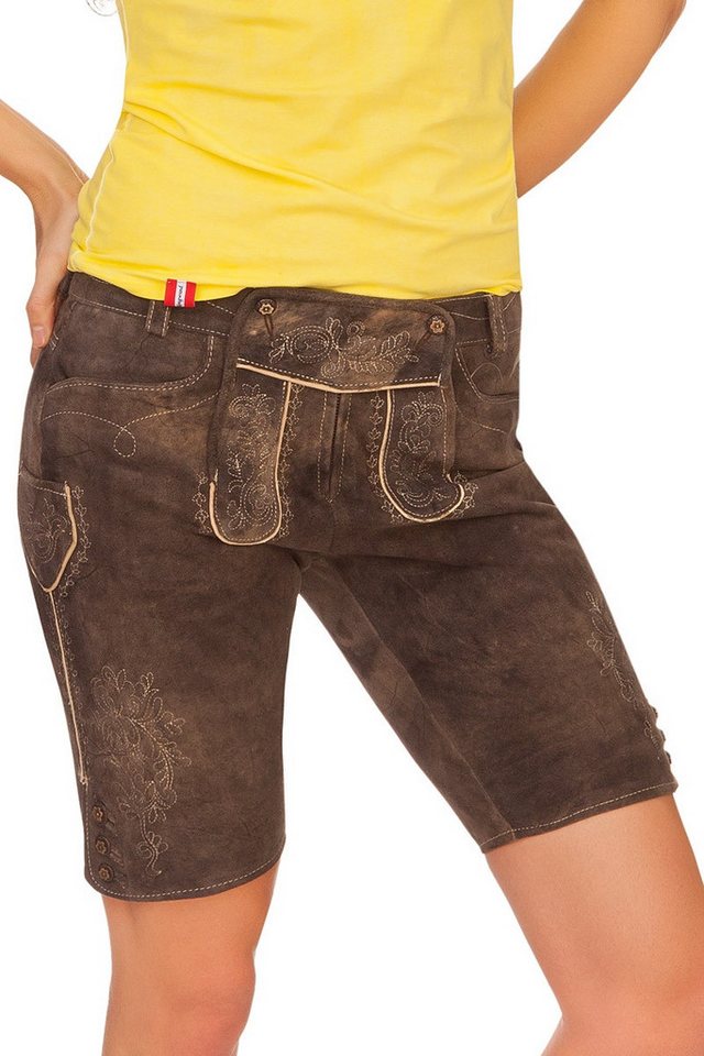 Spieth & Wensky Lederhose Trachtenlederhose Damen - HARPER - trüffel von Spieth & Wensky