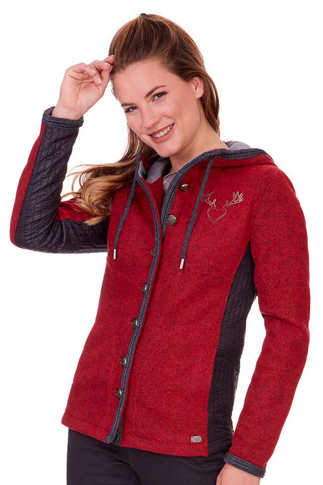 Spieth & Wensky Outdoorjacke Walkjacke Damen - SABINE - rot/schwarz von Spieth & Wensky