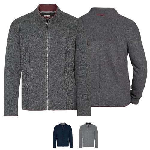 Spieth & Wensky Rogan-Strickjacke H mittelgraumel. XXL von Spieth & Wensky
