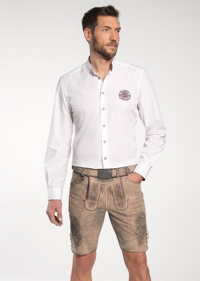 Spieth & Wensky Shorts FCB-Gotteszell-Lederhose/FCBGü mit Stickereien und FC Bayern Gürtelschnalle Spieth & Wensky Shorts FCB-Gotteszell-Lederhose/FCBGü mit Stickereien und FC Bayern Gürtelschnalle von Spieth & Wensky