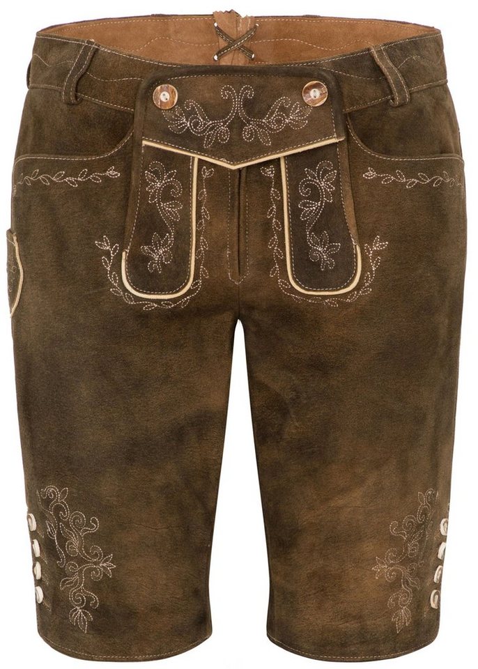 Spieth & Wensky Shorts Lederhose Odette Mit Sickerrein von Spieth & Wensky