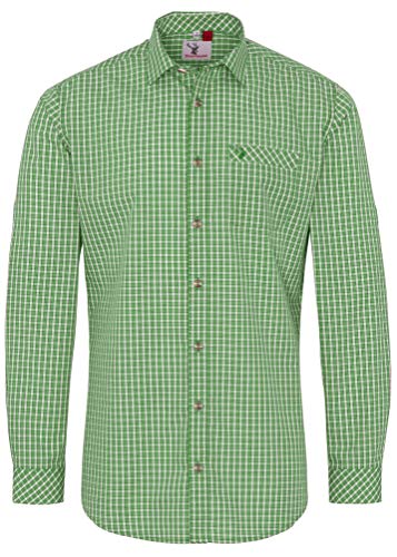 Spieth & Wensky - Slim fit - Herren Trachten Hemd, Neptun (340072-0948), Größe:37/38(S), Farbe:Grün (2019) von Spieth & Wensky