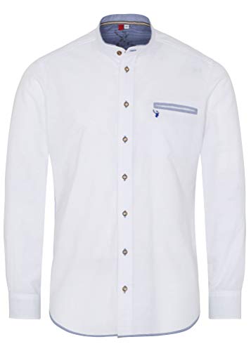 Spieth & Wensky - Slim fit - Herren Trachten Hemd mit Stehkragen, Nori (340432-1374) von Spieth & Wensky