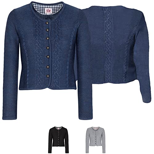 Spieth & Wensky Strickjacke Bonn Jeansblau L von Spieth & Wensky