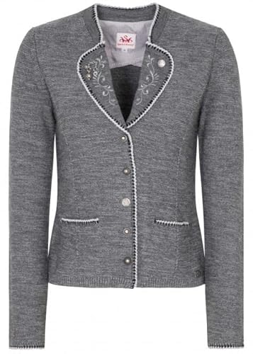 Spieth & Wensky Strickjacke Plan grau - L von Spieth & Wensky