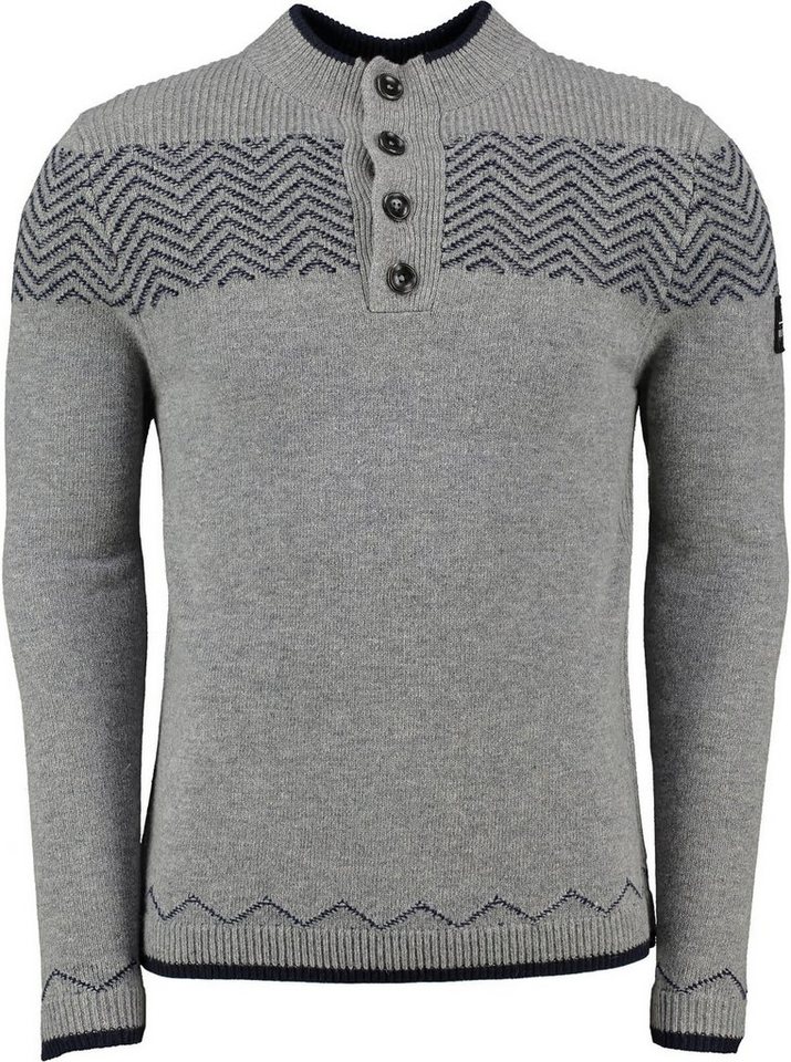 Spieth & Wensky Strickpullover SPIETH & WENSKY Strickpullover Balian grau von Spieth & Wensky