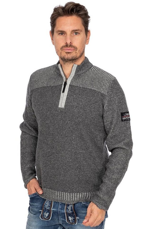 Spieth & Wensky Strickpullover Strickpullover ANTONIUS anthrazit von Spieth & Wensky