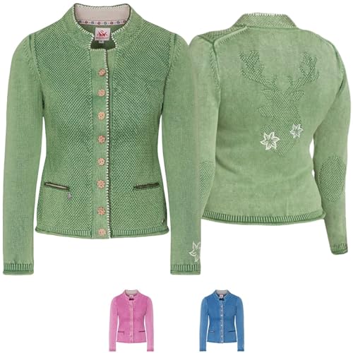 Spieth & Wensky Damen Strickjacke TARANA Farn S von Spieth & Wensky