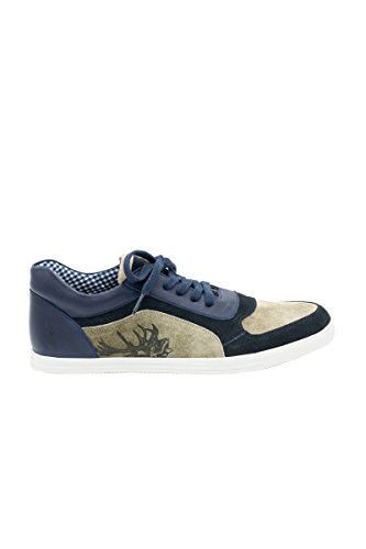 Spieth & Wensky Trachten Herren Sneaker - IMANUEL - blau, braun, Größe 41 von Spieth & Wensky