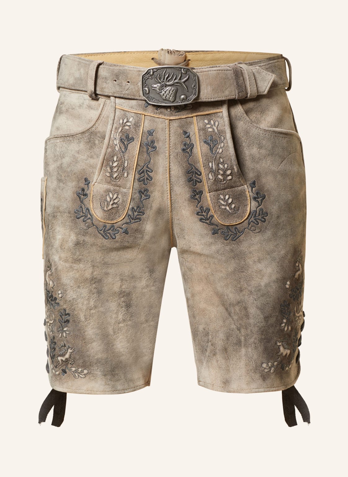 Spieth & Wensky Trachten-Lederhose Dom grau von Spieth & Wensky