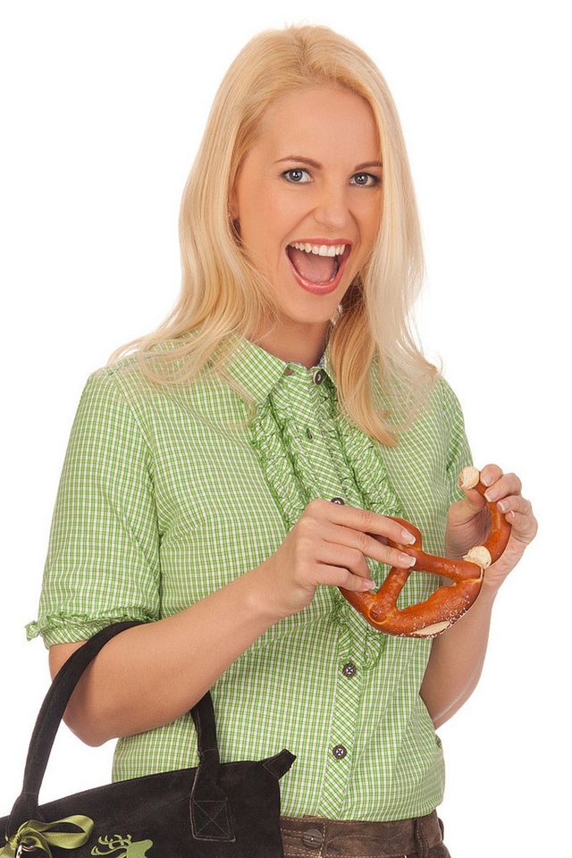 Spieth & Wensky Trachtenbluse Trachtenbluse - DUISBURG - rot, grün von Spieth & Wensky